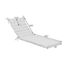 Load image into Gallery viewer, 2 Piece Outdoor Chaise Lounge Chair Cushion Set