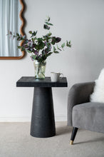 Load image into Gallery viewer, Square Side Table With Pedestal Base