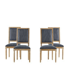 Load image into Gallery viewer, French Country Style Dining Chair With Upholstered Seating And Fluted Legs