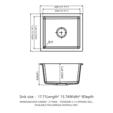 Load image into Gallery viewer, Modern Quartz Kitchen Sink Undermount Granite Composite