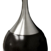 Load image into Gallery viewer, Gourd Table Lamp With White Tapered Drum Shade - Black And Silver