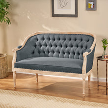 Load image into Gallery viewer, French Country Chesterfield Style Tufted Loveseat
