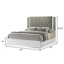 Load image into Gallery viewer, Jazz - Platform Bed With LED Upholstered Headboard