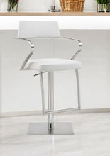 Load image into Gallery viewer, 21" Stainless Steel Bar Chair - White And Silver