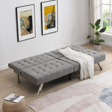 Load image into Gallery viewer, Modern Sofa Bed With Wood Frame And Stainless Legs