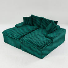 Load image into Gallery viewer, Double Chaise Lounge With Full Compressed Sponge