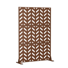 Load image into Gallery viewer, Three Panel Screen Room Divider (562817) - Brown
