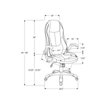 Load image into Gallery viewer, Office Chair, Adjustable Height, Swivel, Ergonomic, Armrests, Contemporary & Modern - Black