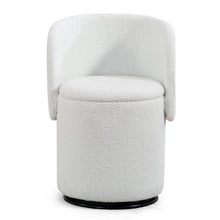 Load image into Gallery viewer, Barrel Chair & Built In Storage, 360° Swivel - Beige