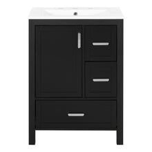 Load image into Gallery viewer, Bathroom Vanity With Sink, Soft-Close Doors, Double-Layer Shelf And 3 Drawers