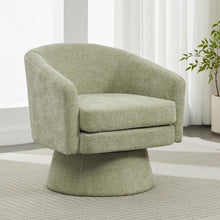 Load image into Gallery viewer, Swivel Barrel Chair With Cushioning For Living Room & Office, 360° Rotating - Green