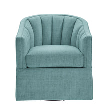 Load image into Gallery viewer, Solitude - Skirted Swivel Accent Chair With Hemp Like