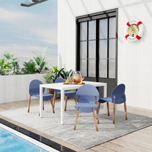 Load image into Gallery viewer, 4 Piece Set Of Single Chairs With Long Table