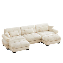 Load image into Gallery viewer, Super Comfort Oversized Modular Sectional Sofa With Movable Ottoman