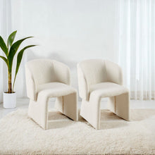 Load image into Gallery viewer, Modern Accent Chair Brown Single Sofa Chair, Upholstered Side Chair Teddy Comfy Chair For Dining Room / Bedroom / Living Room / Reception