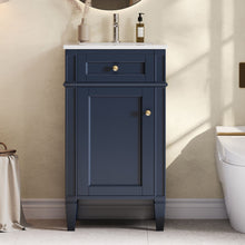 Load image into Gallery viewer, French Style Bathroom Vanity With Sink, Soft-Closing Door, Adjustable Shelf, Rectangular Design