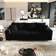 Load image into Gallery viewer, 4 Seat Sofa, Modern Comfy Upholstered Sofa Cloud Couch, Deep Seat Couches With Soft Pillows