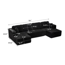 Load image into Gallery viewer, U-Shape Modular Sectional Sofa For Living Room