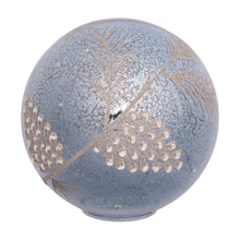 Load image into Gallery viewer, Pinecone Tabletop Sculpture With LED (Set of 2) - Blue / Gray