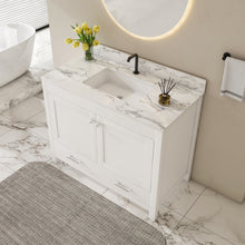 Load image into Gallery viewer, 43" Bathroom Vanity, Multi Functional Cabinet - White