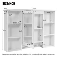 Load image into Gallery viewer, 3 In 1 Modern Bathroom Mirror Cabinet With Adjustable Shelf, Soft Close Door, High Definition Mirror & Towel Bar