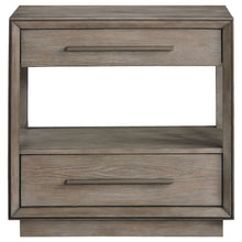 Load image into Gallery viewer, Prescott - 2 Drawers Nightstand With Open Shelf - Taupe