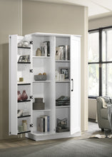 Load image into Gallery viewer, Lincoln - Storage Cabinet With Swing Out Storage Door - White