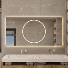 Load image into Gallery viewer, LED Vanity Mirror With Anti Fog & Dimmable Lights, Wall-Mounted - Antique Silver