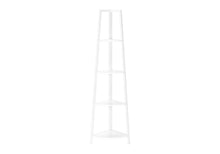 Load image into Gallery viewer, Four Tier Corner Bookcase (489785) - White