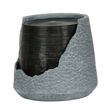 Load image into Gallery viewer, Indoor Outdoor Water Fountain, Unique Broken Urn Fountain Chic Dynamic Modern Design With Light For Garden