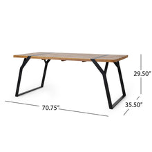 Load image into Gallery viewer, Zora - Dining Table Industrial & Iron Table - Black