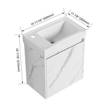 Load image into Gallery viewer, Modern Bathroom Vanity With Ceramic Basin, Wall Mounted Floating Sink Combo, Storage Cabinet
