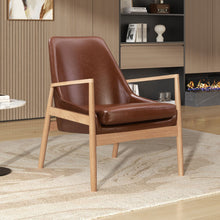 Load image into Gallery viewer, Mid-Century Modern Accent Armchair With High Back