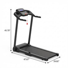 Load image into Gallery viewer, Foldable Treadmill 2.5Hp Electric Running Machine For Home - Black