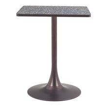 Load image into Gallery viewer, 24" Steel Pedestal Base Square Dining Table - Black