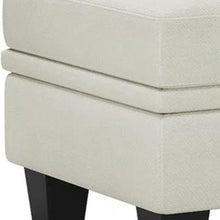 Load image into Gallery viewer, Chenille Storage Ottoman (714402) - Beige / Black