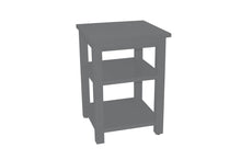 Load image into Gallery viewer, 28" Traditional Solid Wood Nightstand - Gray