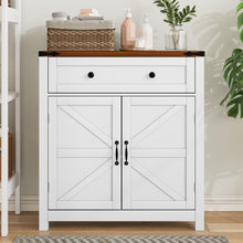 Load image into Gallery viewer, Farmhouse Storage Cabinet With Drawer And Adjustable Shelf