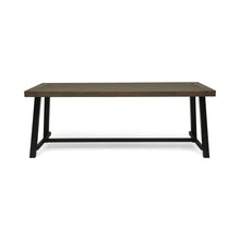 Load image into Gallery viewer, Outdoor Dining Table - Gray / Rustic Metal