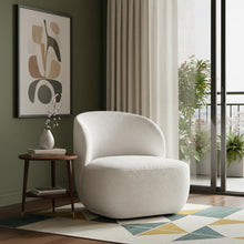 Load image into Gallery viewer, Boucle Mod Wingback Chair - White