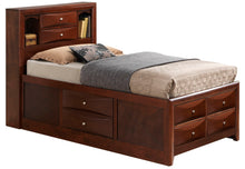 Load image into Gallery viewer, Modern Design Storage Bed With Bookcase Headboard