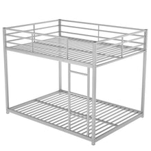 Load image into Gallery viewer, Metal Bunk Bed, Low Bunk Bed With Ladder