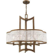 Load image into Gallery viewer, 26'' Six Light Dimmable Chandelier With Shades - Bronze