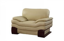 Load image into Gallery viewer, Leather Chair - Dazzling Beige