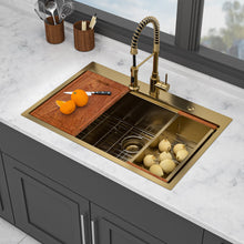 Load image into Gallery viewer, Drop In Kitchen Sink Stainless Steel 16 Gauge