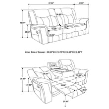 Load image into Gallery viewer, Hudson - Motion Sofa Pillow Top Arms Reclining Comfort - Gray