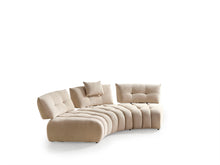 Load image into Gallery viewer, Boucle L Shaped Sectional - Taupe