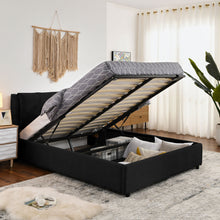 Load image into Gallery viewer, Storage Upholstered Hydraulic Platform Bed With Integrated Headboard