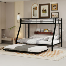 Load image into Gallery viewer, Bunk Bed For Kids, Convertible Frame With Ladders & Guardrail