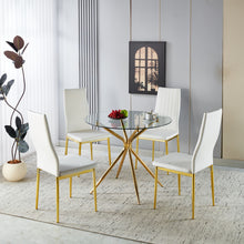 Load image into Gallery viewer, Compact Dining Table With Glass Top